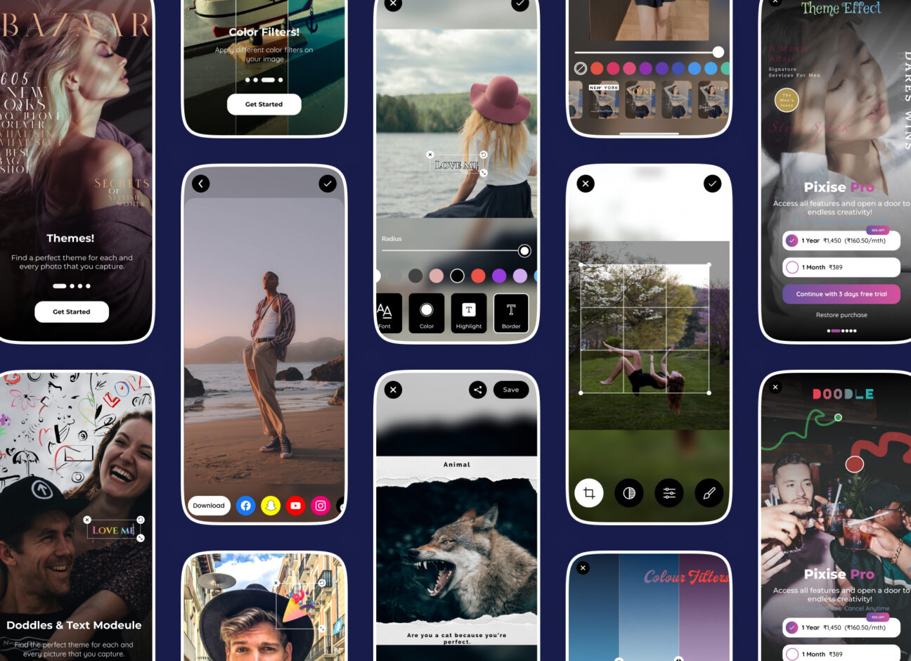 Best 33+ Photo Editing App UI Kit - GraphicsBunker