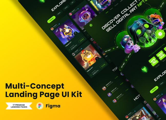 15+ NFT Landing Pages UI Kit