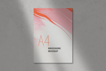 A4 Trifold Brochure Mockup