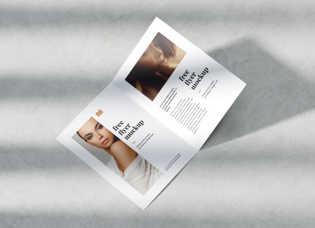 A5 Bifold Flyer Mockup
