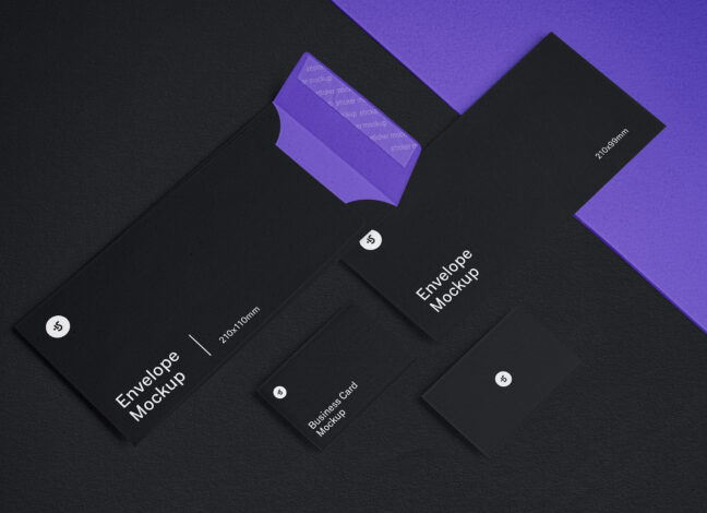 Business Card & Envelope Mockups 2