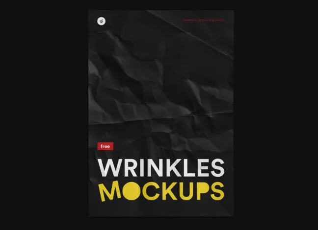 Crumpled Paper Mockup