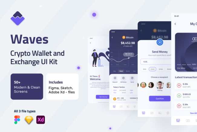 Crypto Wallet Exchange UI Kit