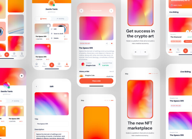 Diamond Sea: NFT Market App UI Kit 1
