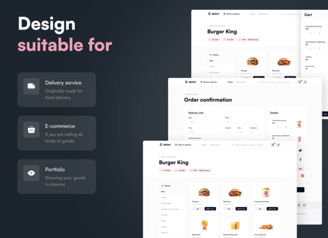 Food Delivery eCommerce UI Kit