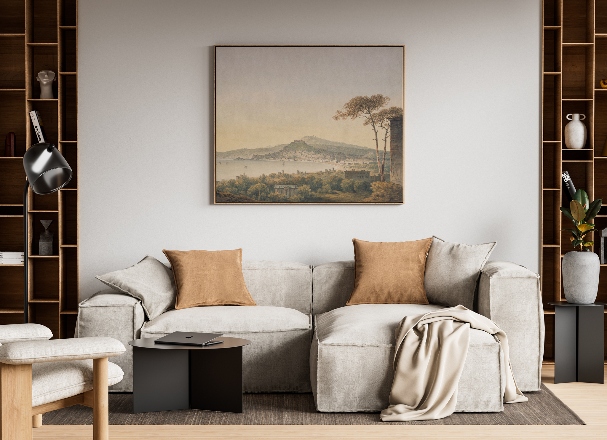 Living Room Poster Mockup GraphicsBunker