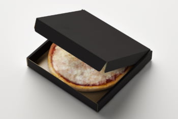 Opened Pizza Box Packaging Mockup