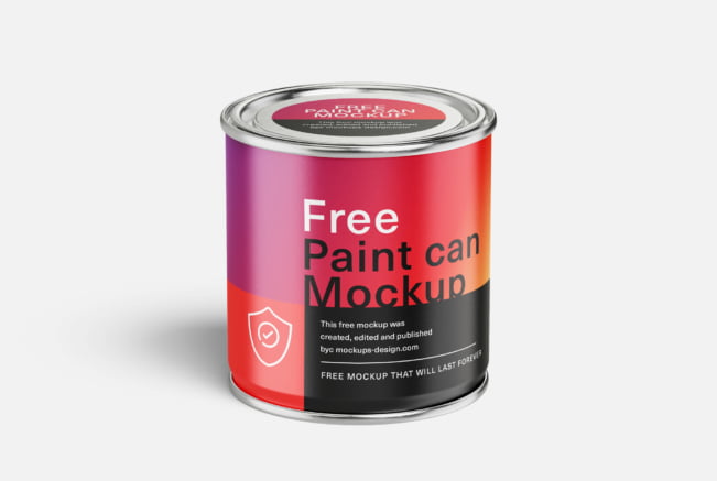 Paint Can Mockup