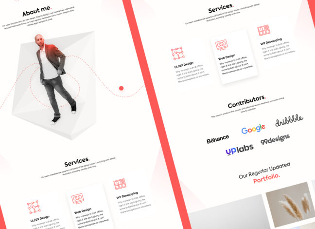 Resume & Portfolio Landing Page 2