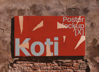 Ripped Posters Mockup