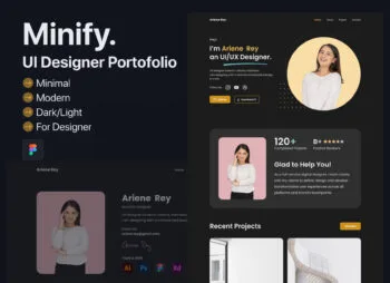 UI Designer Portfolio Landing Page