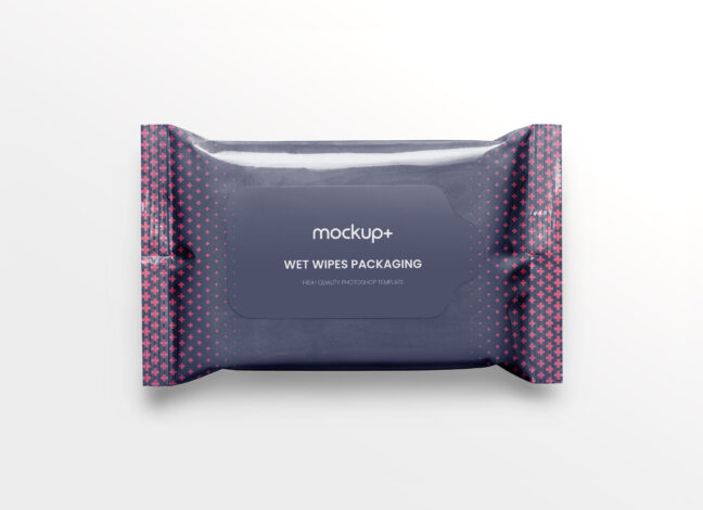 Wet Wipes Packaging Mockup