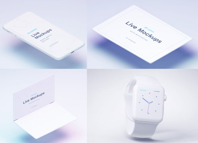 White Clay Apple Devices Mockups
