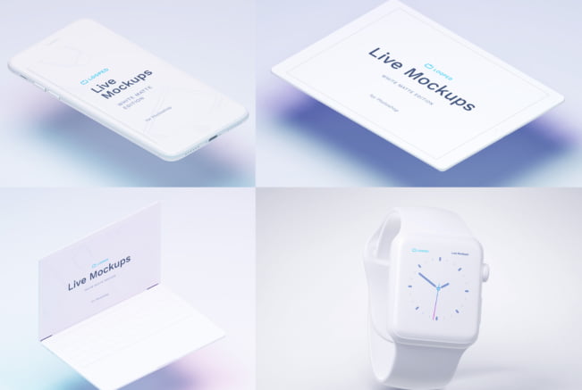 White Clay Apple Devices Mockups