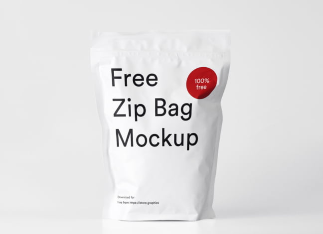 Zip Lock Bag Mockup