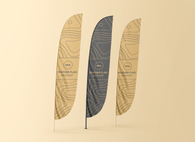 Feather Flag Mockup