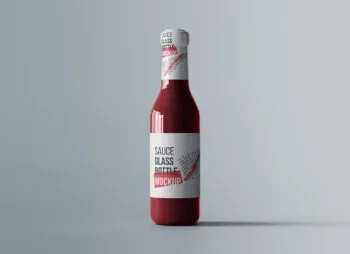 Hot Sauce Bottle Mockup