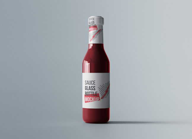Hot Sauce Bottle Mockup