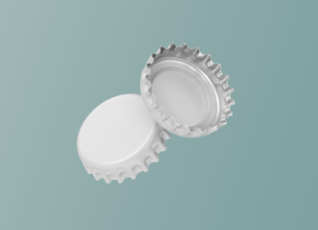 Beer Bottle Caps Mockup