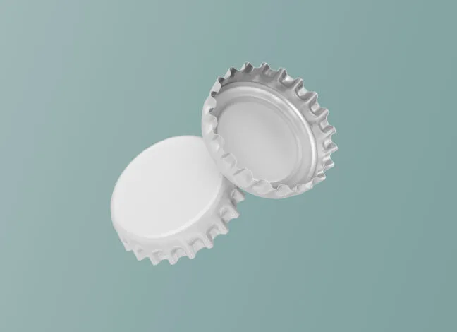 Beer Bottle Caps Mockup