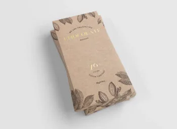 Chocolate Bar Packaging Mockup