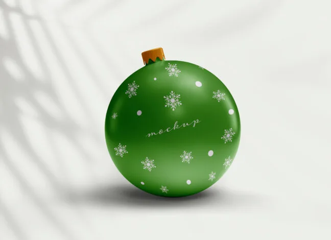 Christmas Ball Mockup