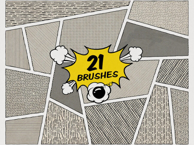 Comic Halftone Procreate Brushes