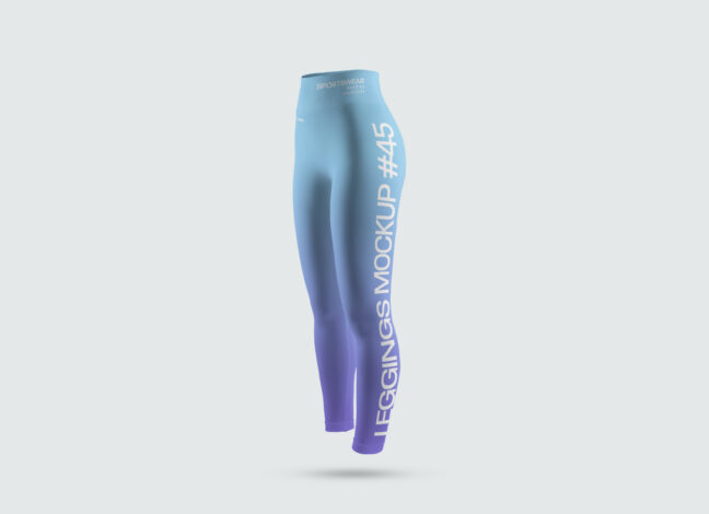 Legging with Elastic Waist Mockup