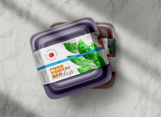 Plastic Food Container Mockup