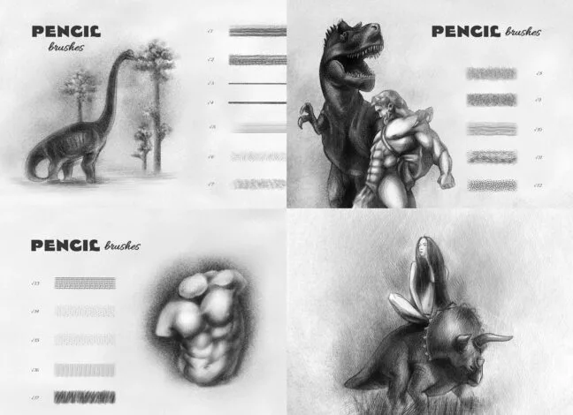 Quintessential Pencil Procreate Brushes