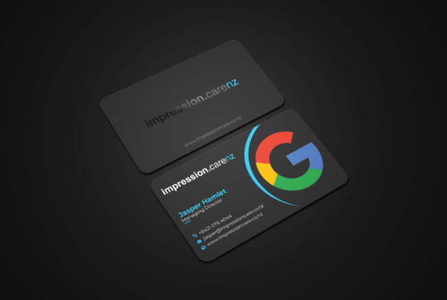 Rounded Business Card UV Mockup