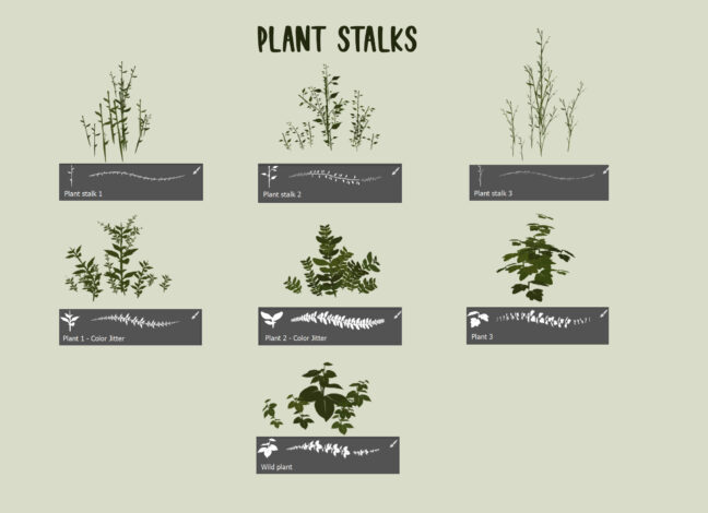 grass procreate photoshop brushes 4 Grass Procreate Photoshop Brushes