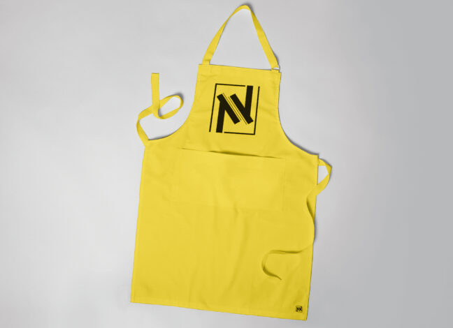 Withe Apron Mockup