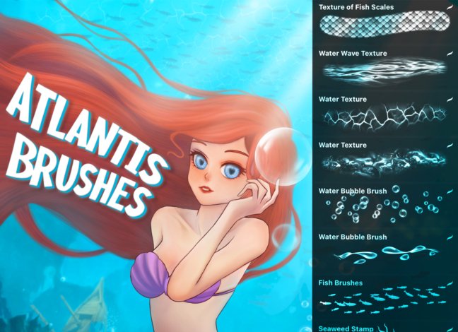 Atlantis Procreate Brushes
