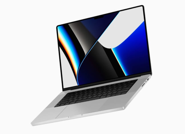 Floating MacBook Pro 16-inch Mockup