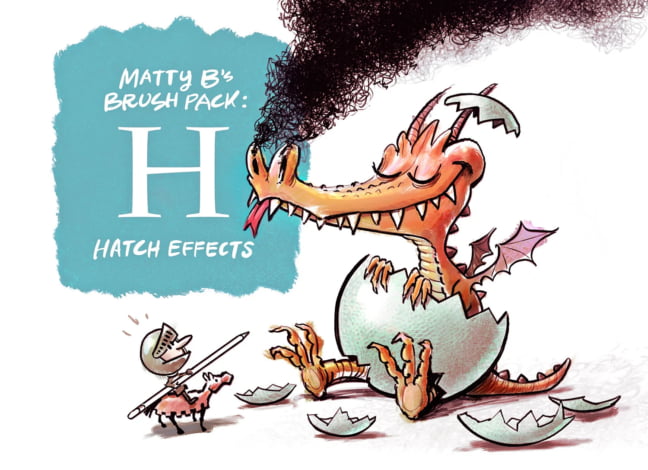 Hatch Effects Procreate Brushes