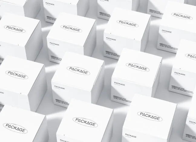 isometric packages grid mockup Isometric Packages Grid Mockup