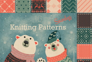 Knitting Patterns Procreate Brushes