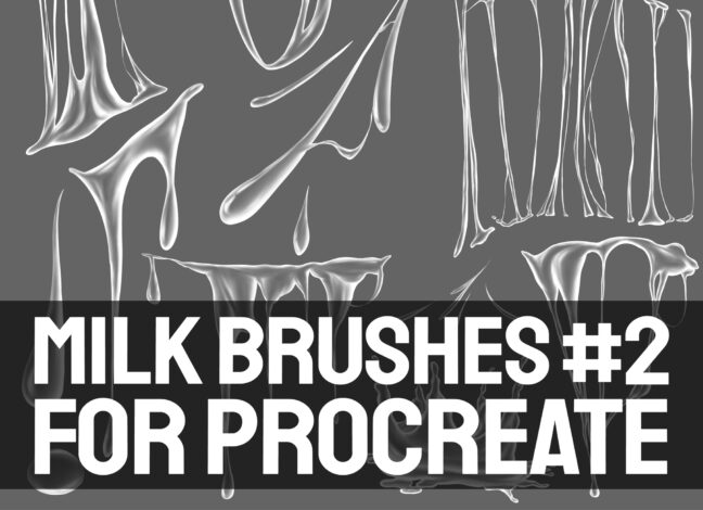 milk procreate brushes 2 Milk Procreate Brushes #2
