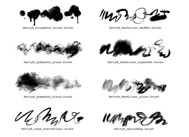 Natural Ink Procreate Brushes