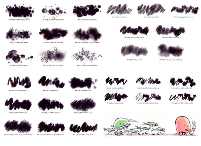 splash wet media procreate brushes 1 Splash Wet Media Procreate Brushes