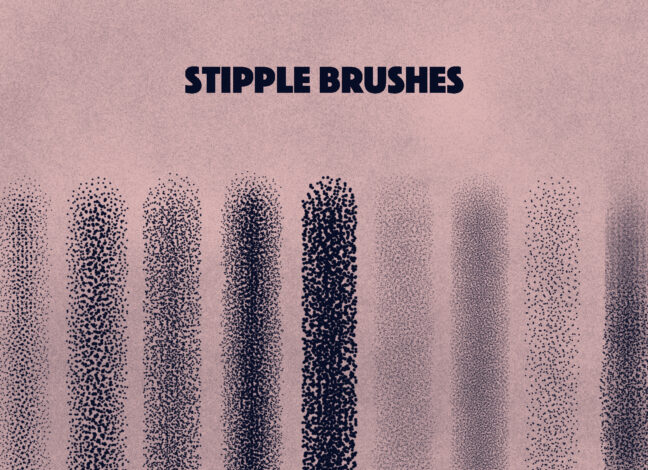 Stipple Liner Texture Procreate Brushes