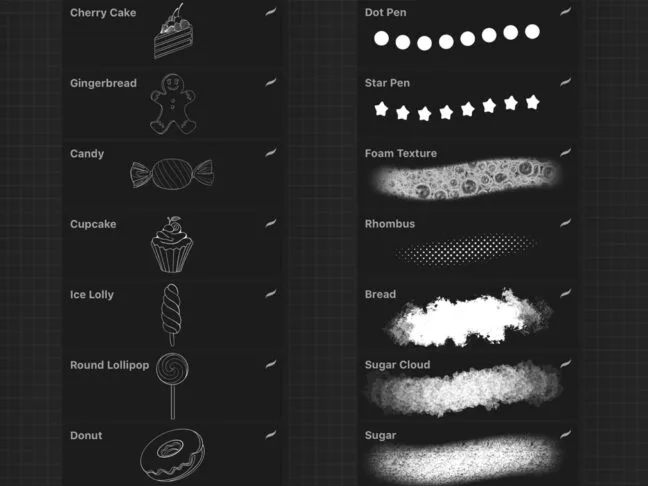 Sweet Party Procreate Brushes