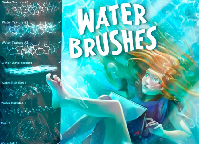 Water Procreate Brushes