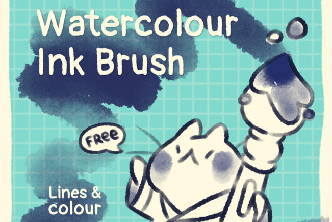 Watercolour Ink Brush