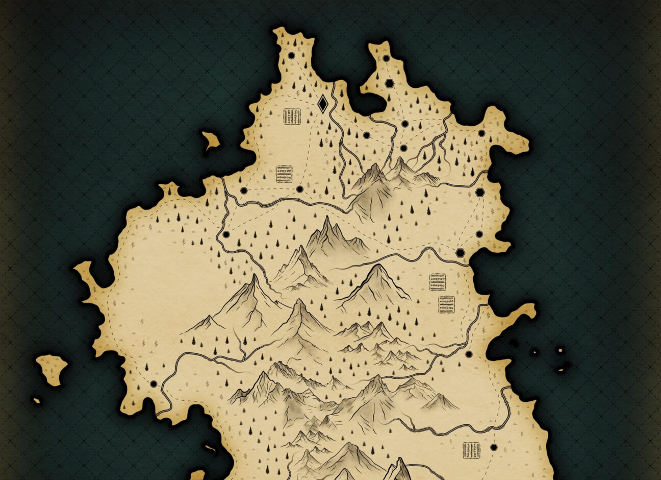 Graphics Cartography Project Cartography Procreate Brushes - GraphicsBunker