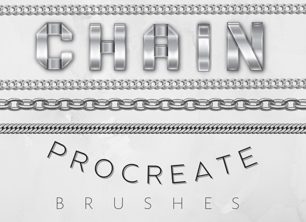 Chain Procreate Brushes - GraphicsBunker