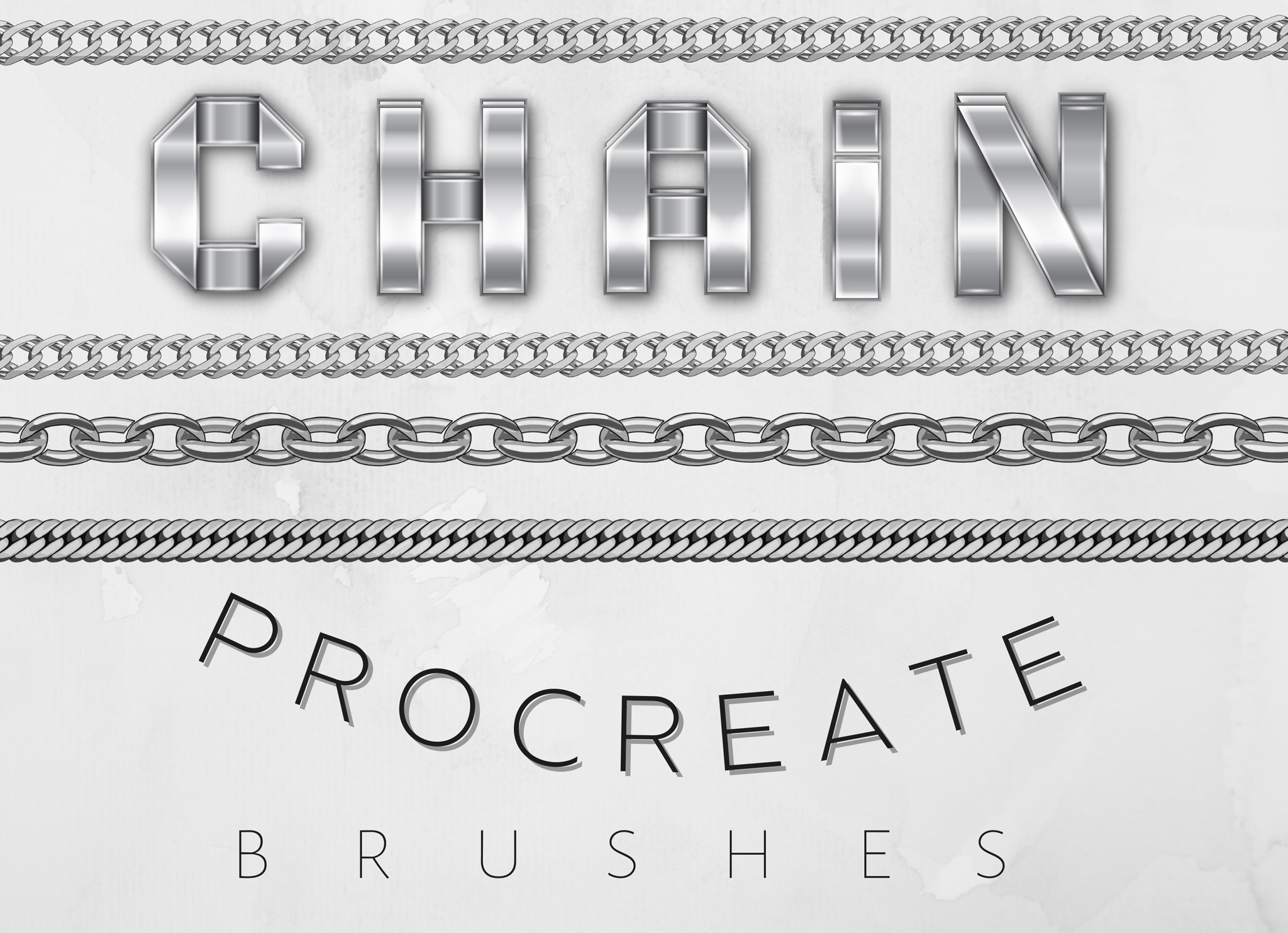 Chain Procreate Brushes GraphicsBunker
