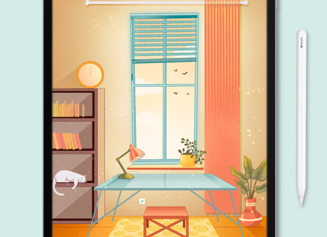 Cozy Room Procreate Brushes