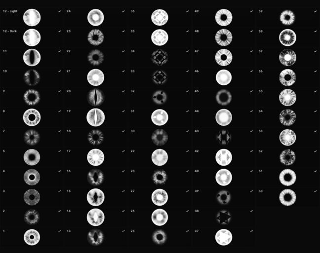 Eyes Procreate Stamp Brushes